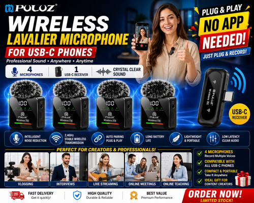 Puluz wireless lavalier - wireless,