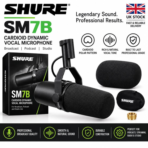 Shure sm7b studio broadcast - studio,