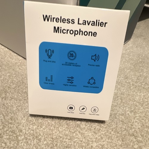 Wireless white lavalier lapel - white, lavalier/lapel